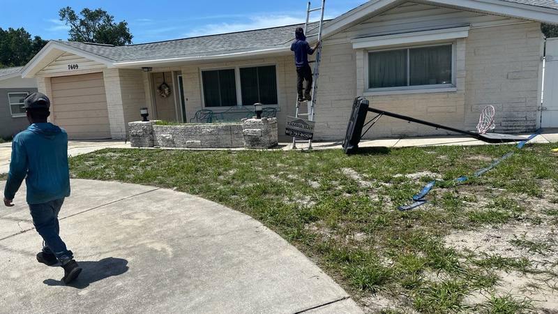 residential roof replacement by Hloska Roofing in Port Richey