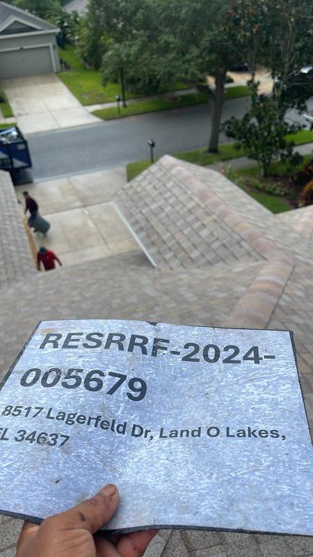 residential roof replacement by Hloska Roofing in Land O' Lakes