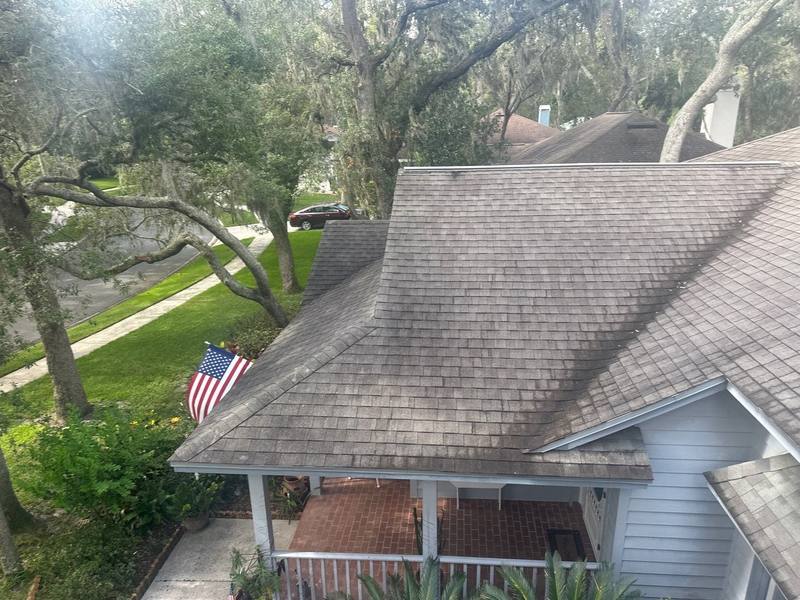 completed roofing project in Lutz FL