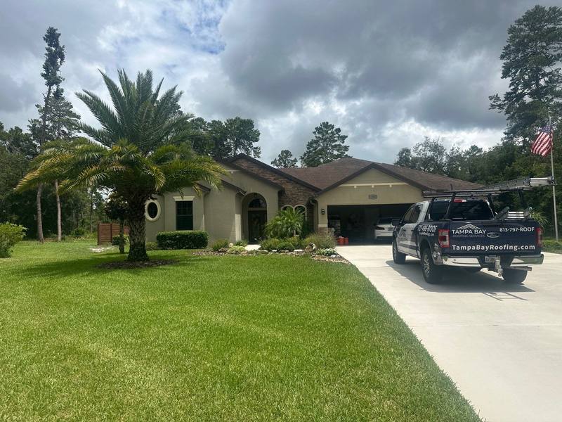 completed roofing project in Hudson FL