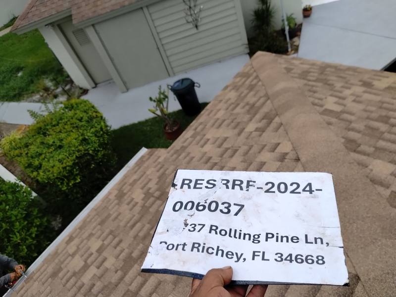 roofing project near Rolling Pine Ln in Port Richey