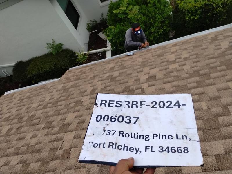 roofing project near Rolling Pine Ln in Port Richey