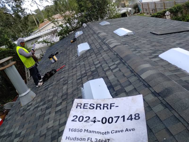 residential shingle roof replacement by Hloska Roofing in Hudson