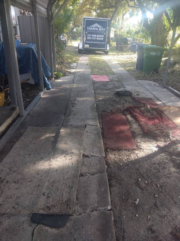 completed roofing project in Tampa FL