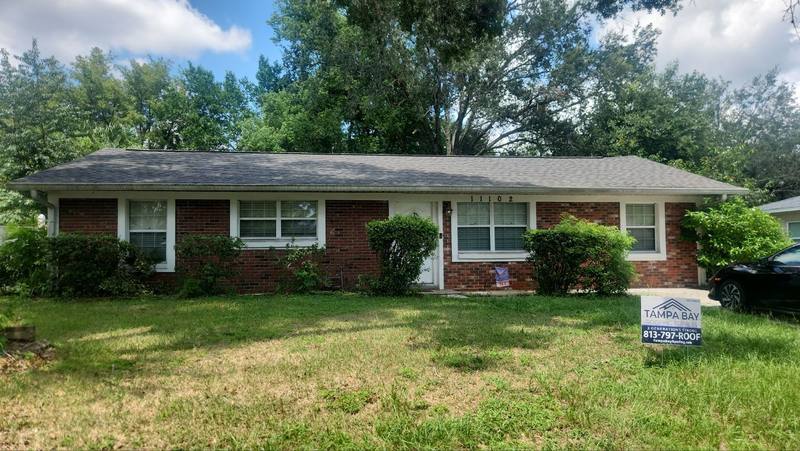 completed roofing project in Temple Terrace FL