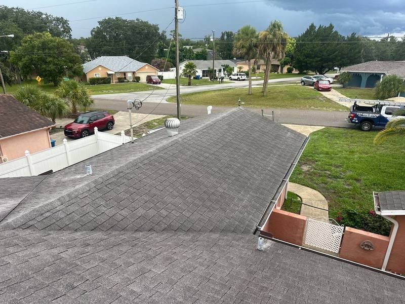 roofing project near Clearwater Drive in Spring Hill