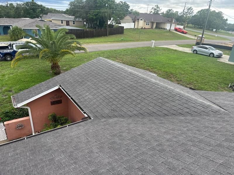 residential metal roof replacement by Hloska Roofing in Spring Hill