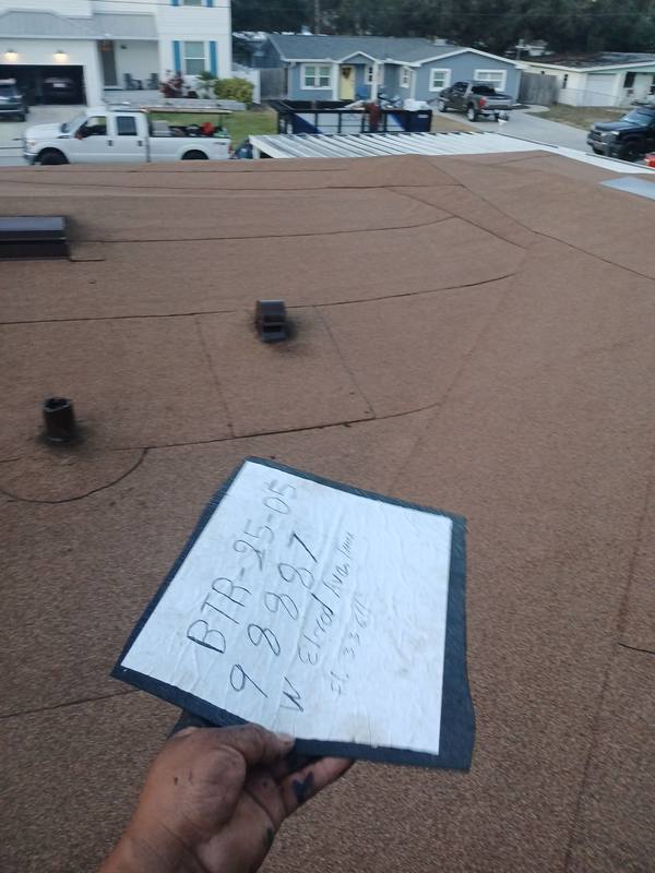 roofing project near W Elrod Ave in Tampa