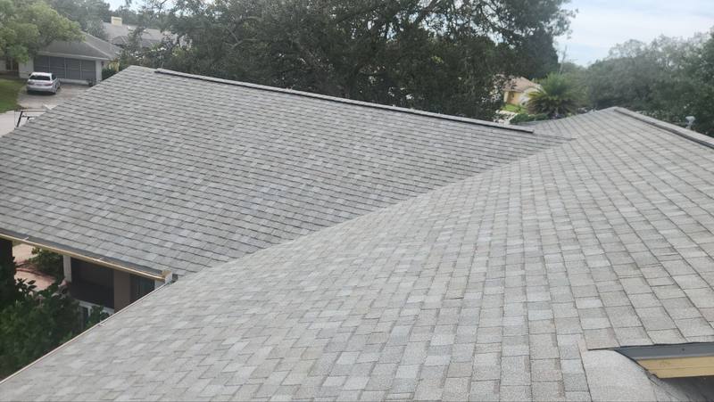 residential shingle roof replacement by Hloska Roofing in Spring Hill