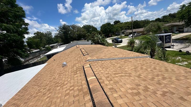 roofing project near Palafox Drive in New Port Richey