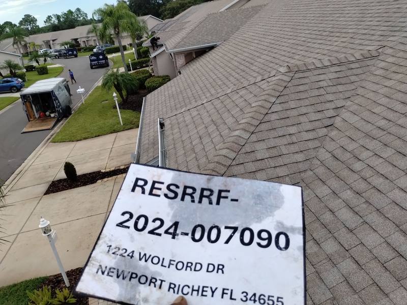 completed roofing project in New Port Richey FL