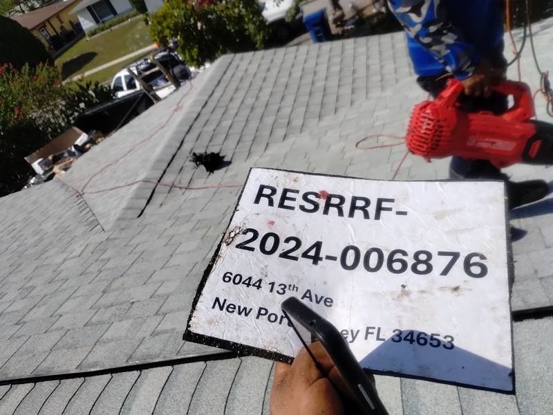 shingle roof replacement in New Port Richey, Florida