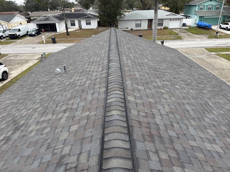 completed roofing project in Tampa FL