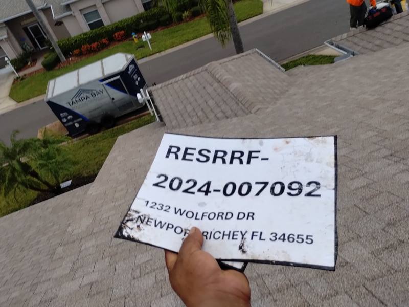roofing project near Wolford Drive in Trinity