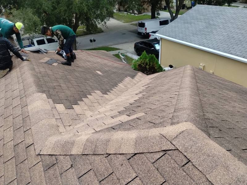 residential shingle roof replacement by Hloska Roofing in Riverview