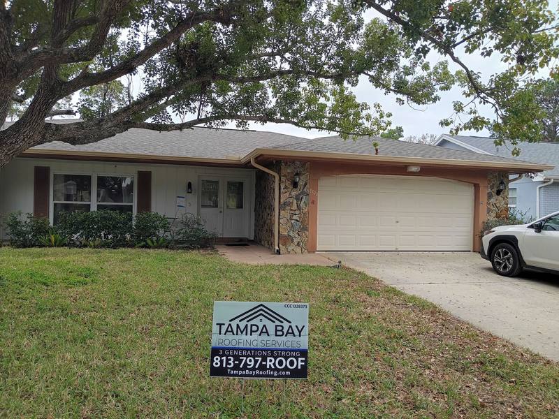 completed roofing project in Hudson FL