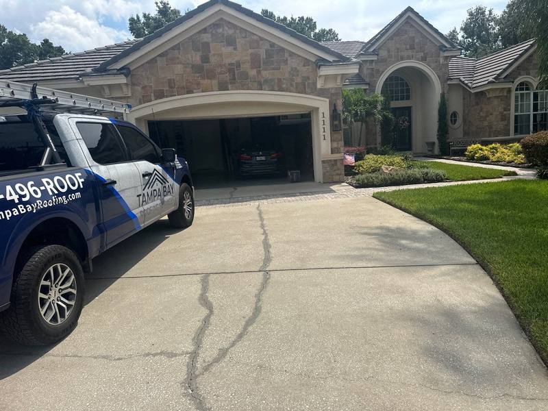 roofing project near Oxbridge Dr in Lutz