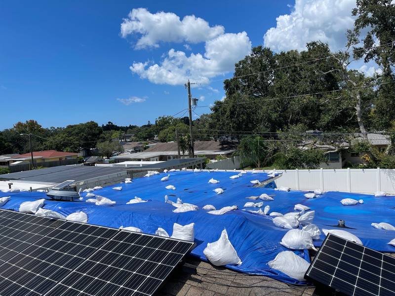 completed roofing project in Largo FL