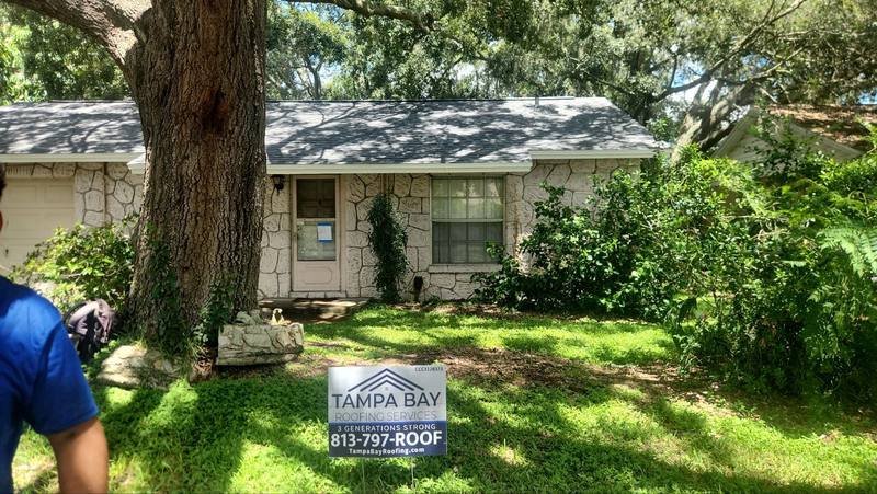 residential shingle roof replacement by Hloska Roofing in New Port Richey