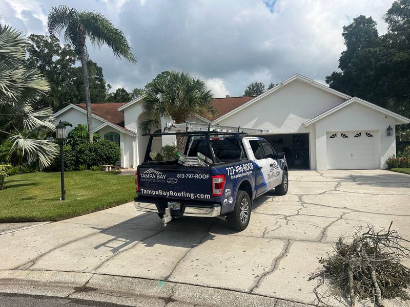completed roofing project in Tampa FL