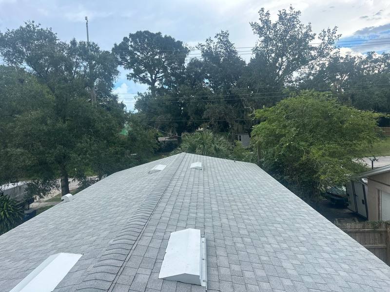 residential shingle roof replacement by Hloska Roofing in Tampa