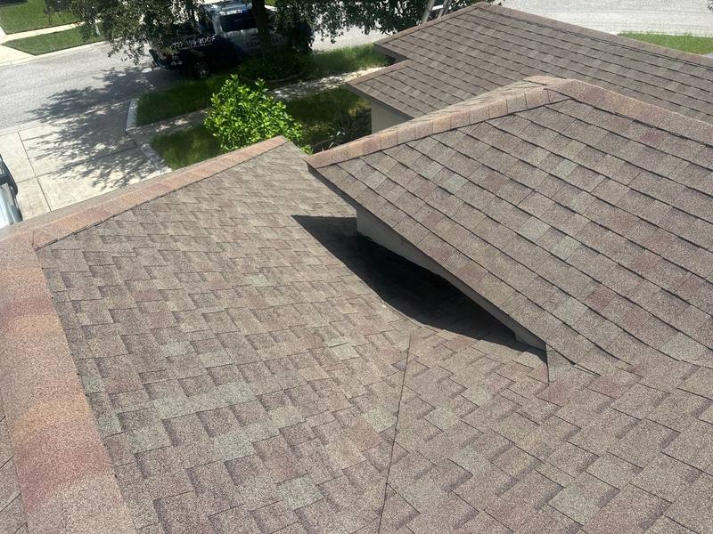residential shingle roof replacement by Hloska Roofing in Spring Hill