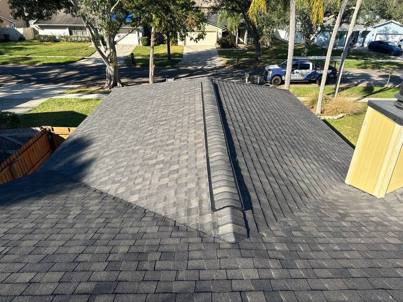 completed roofing project in Tampa FL