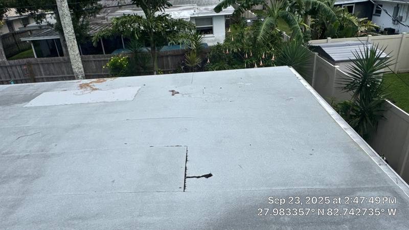 residential roof repair by Hloska Roofing in Clearwater
