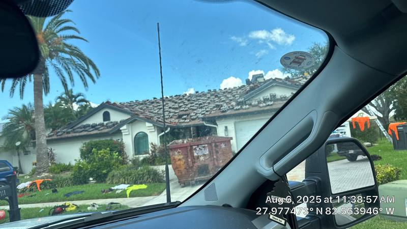 completed roofing project in Tampa FL