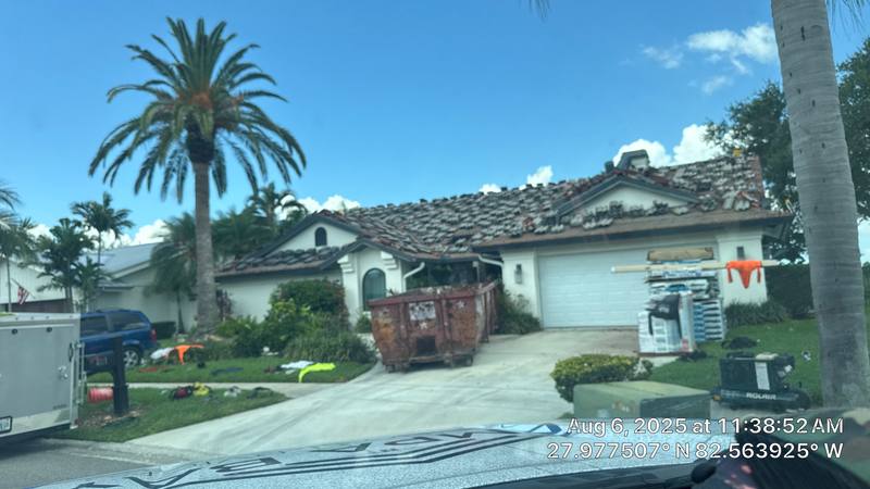 roofing project near Saltwater Blvd in Tampa