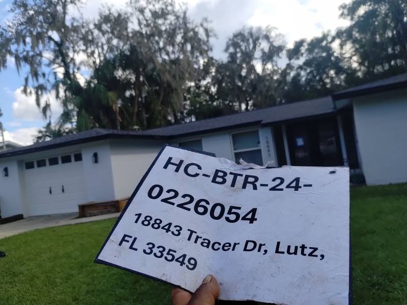 residential shingle roof replacement by Hloska Roofing in Lutz