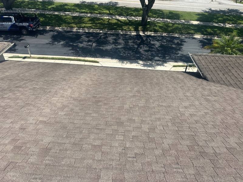 completed roofing project in Palm Harbor FL