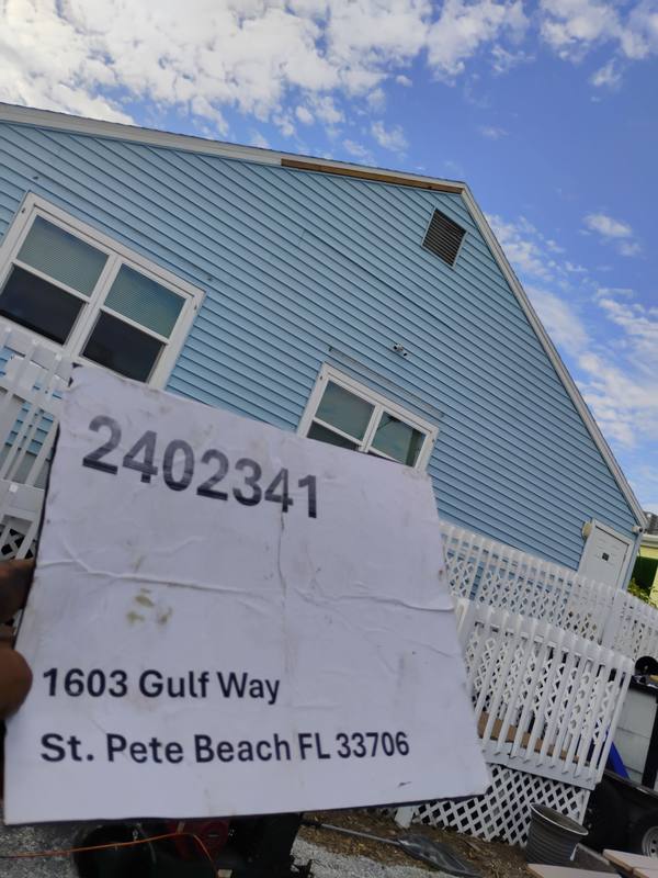 completed roofing project in St Pete Beach FL