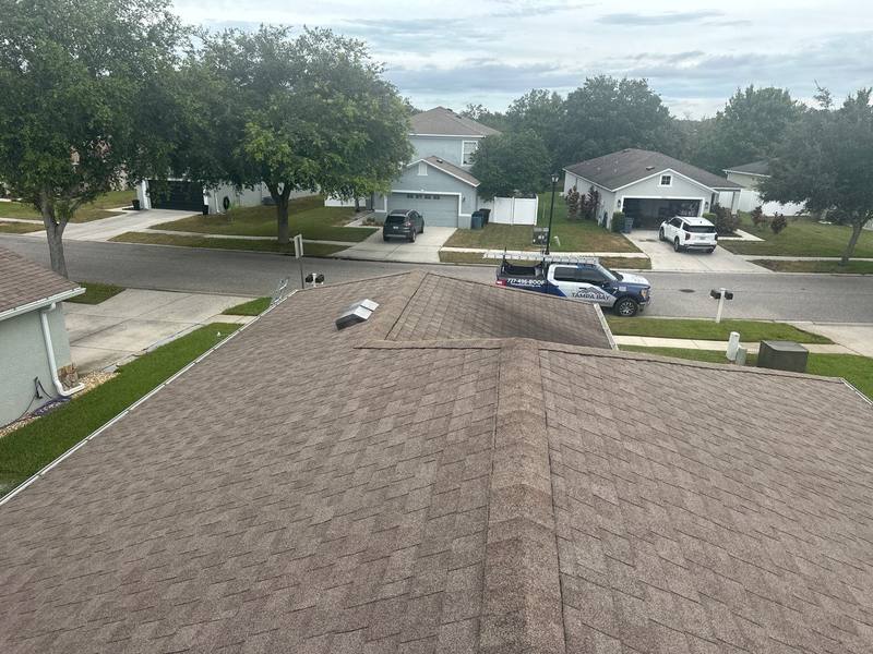residential shingle roof replacement by Hloska Roofing in Spring Hill