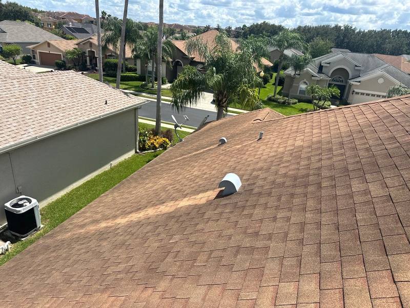 residential shingle roof replacement by Hloska Roofing in Trinity