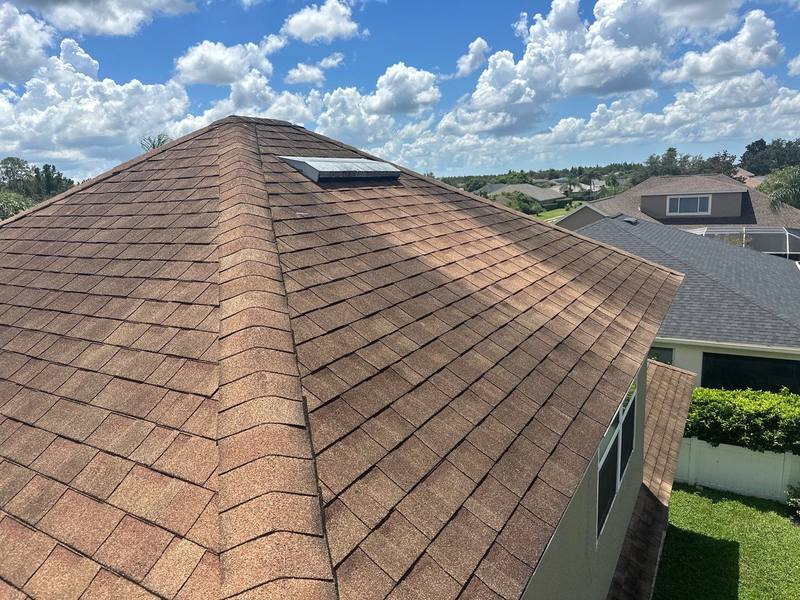 residential shingle roof replacement by Hloska Roofing in Trinity