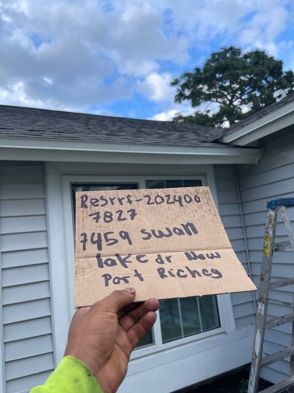 residential shingle roof replacement by Hloska Roofing in New Port Richey