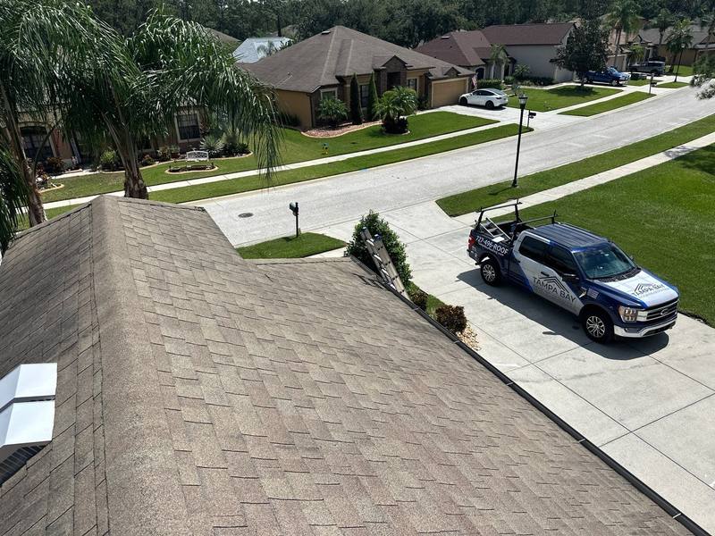 completed roofing project in Land O Lakes FL