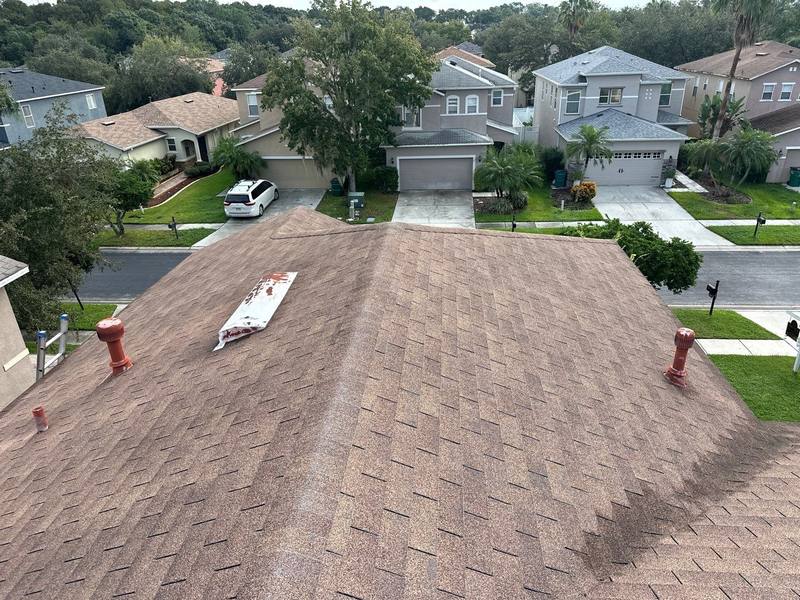 residential shingle roof replacement by Hloska Roofing in Wesley Chapel
