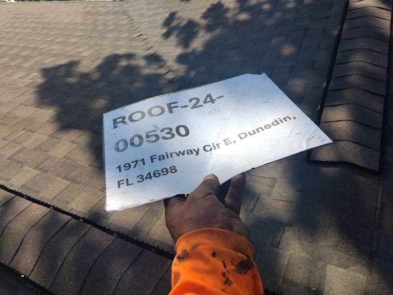 residential roof replacement by Hloska Roofing in Dunedin