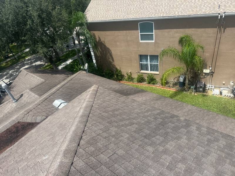 residential shingle roof replacement by Hloska Roofing in Lithia