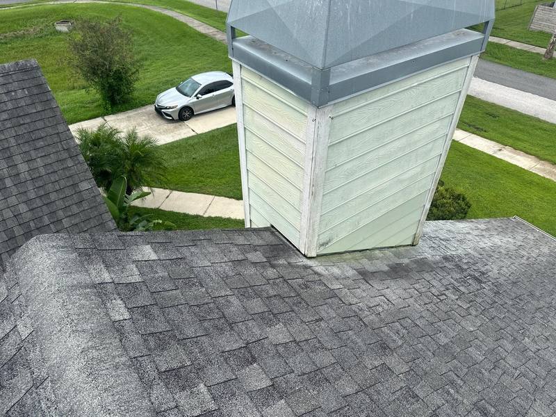 roofing project near Palm St in San Antonio