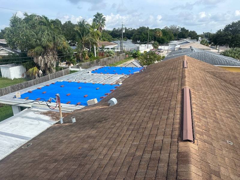 completed roofing project in St. Petersburg FL