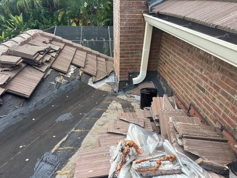 roofing project near Pinelake Rd in Wesley Chapel
