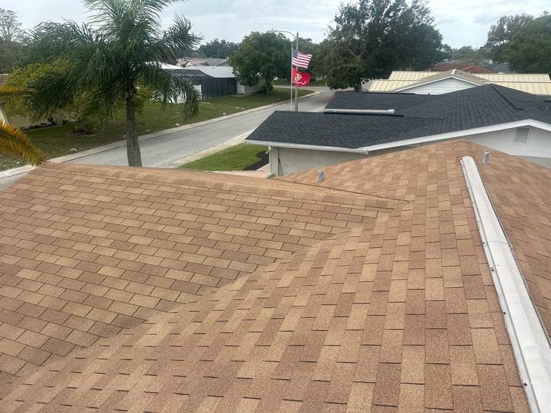 residential shingle roof replacement by Hloska Roofing in Port Richey