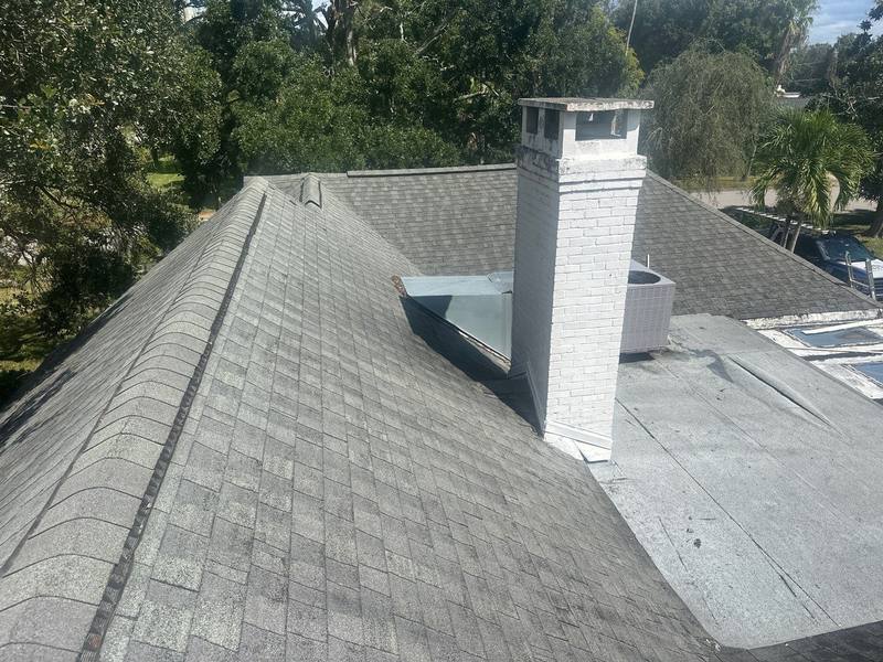 completed roofing project in Clearwater FL