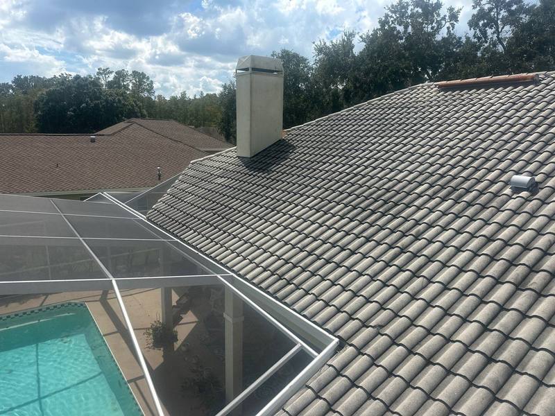 completed roofing project in Palm Harbor FL