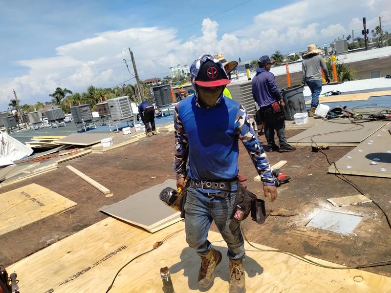 residential roof repair by Hloska Roofing in St Pete Beach