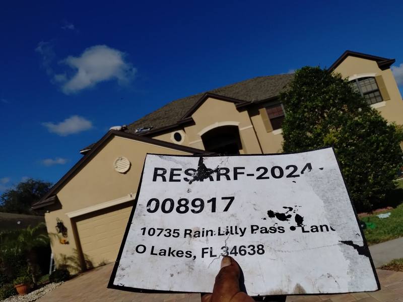 completed roofing project in Land O Lakes FL