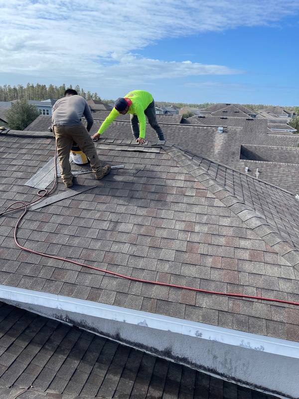 roofing project near Pointe O Woods Drive in Wesley Chapel